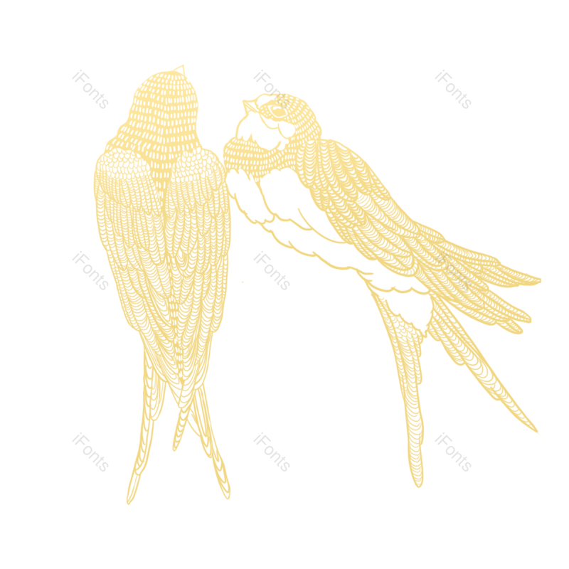 春天图片,线描元素,工笔画PNG,免抠素材